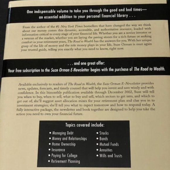 The Road to Wealth | A Comprehensive Guide to your Money | Suze Orman - Picture 3 of 4